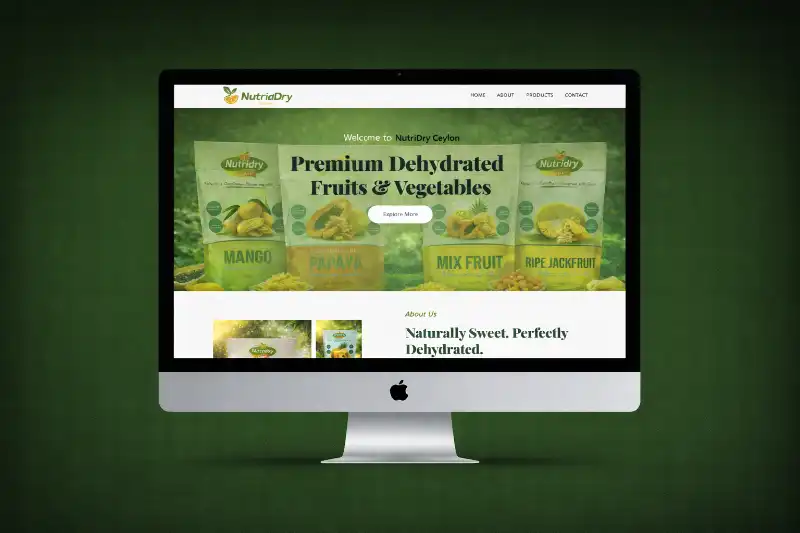 NutriDry Ceylon Website