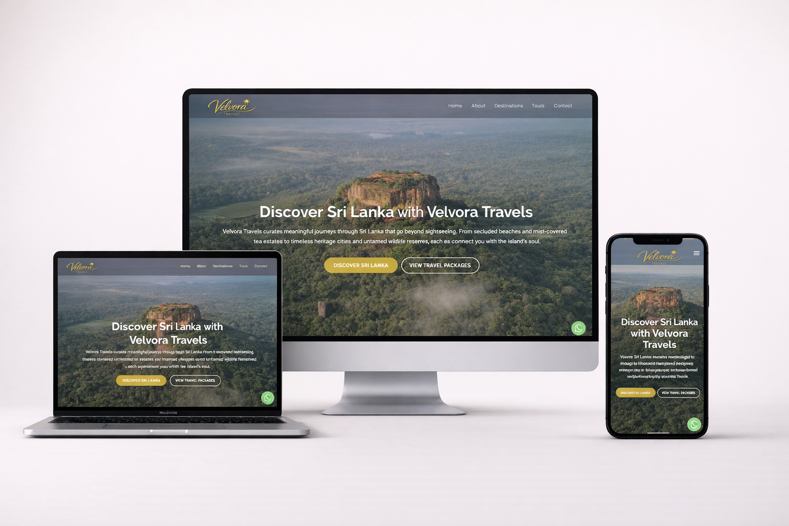 Velvora Travels Website