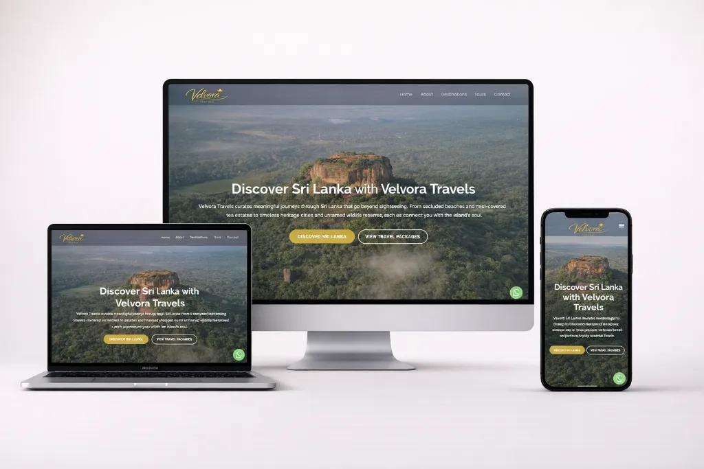Velvora Travels Website